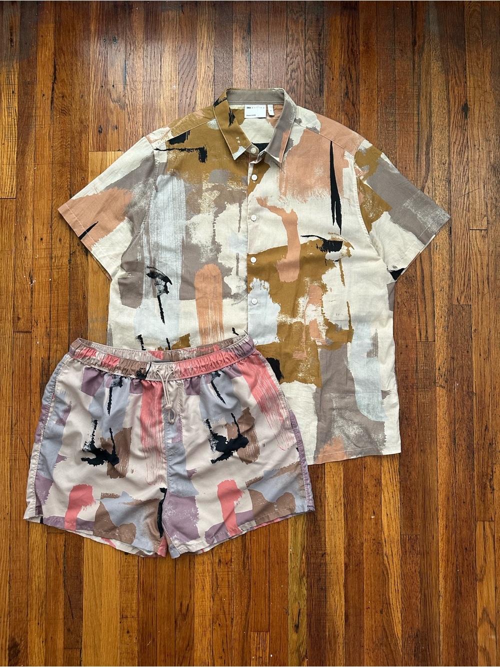 ASOS Abstract Print Cabana Set Size L